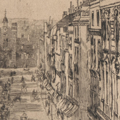 St. James Street Londra James Abbott McNeill Whistler jam102 quadro stampato su tela