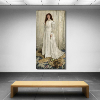 Sinfonia In Bianco N. 1: La Ragazza Bianca James Abbott McNeill Whistler jam107 quadro stampato su tela