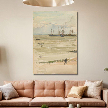 L'Ancoraggio James Abbott McNeill Whistler jam110 quadro stampato su tela