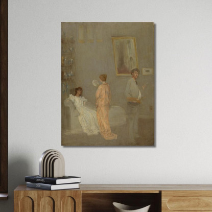 L'Artista Nel Suo Studio James Abbott McNeill Whistler jam112 quadro stampato su tela