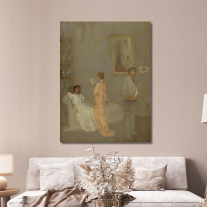 L'Artista Nel Suo Studio James Abbott McNeill Whistler jam112 quadro stampato su tela
