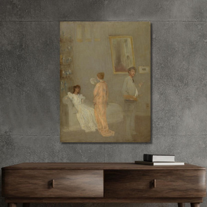 L'Artista Nel Suo Studio James Abbott McNeill Whistler jam112 quadro stampato su tela