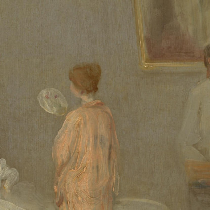 L'Artista Nel Suo Studio James Abbott McNeill Whistler jam112 quadro stampato su tela