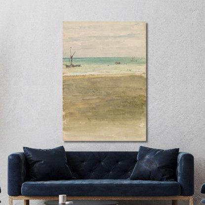 I Bagnanti James Abbott McNeill Whistler jam113 quadro stampato su tela