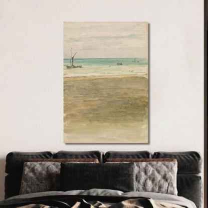 I Bagnanti James Abbott McNeill Whistler jam113 quadro stampato su tela