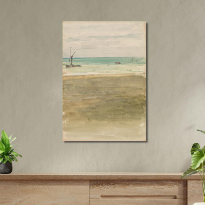 I Bagnanti James Abbott McNeill Whistler jam113 quadro stampato su tela