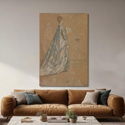 L'Abito Blu James Abbott McNeill Whistler jam115 quadro stampato su tela