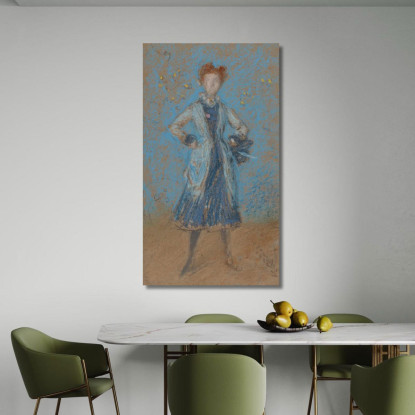 La Ragazza In Blu James Abbott McNeill Whistler jam116 quadro stampato su tela