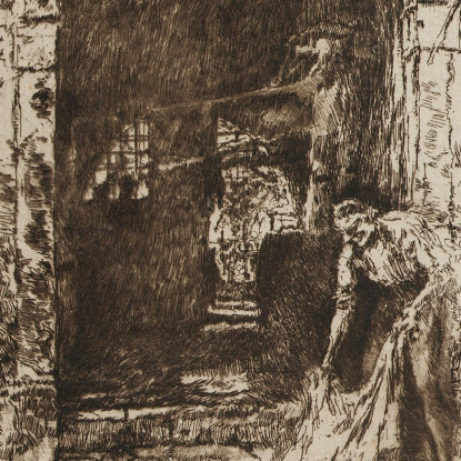 Il Tintore James Abbott McNeill Whistler jam119 quadro stampato su tela