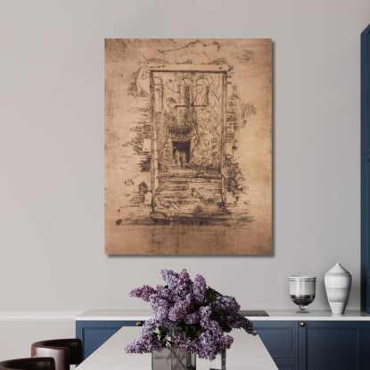 Il Giardino James Abbott McNeill Whistler jam120 quadro stampato su tela