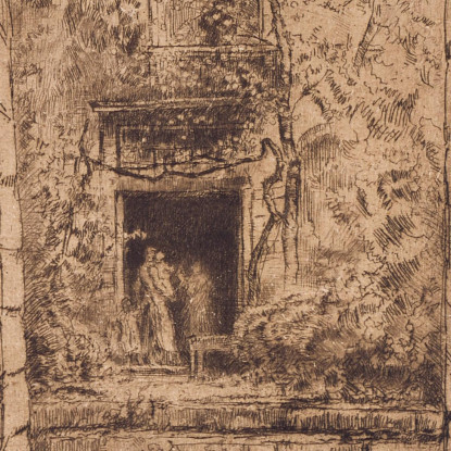 Il Giardino James Abbott McNeill Whistler jam120 quadro stampato su tela