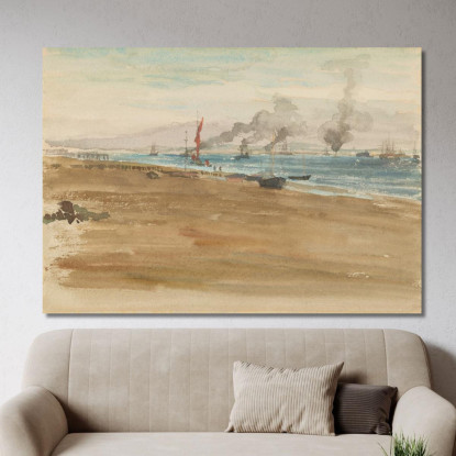 La Foce Del Fiume James Abbott McNeill Whistler jam126 quadro stampato su tela