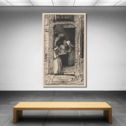 La Venditrice Di Senape (La Marchande De Moutarde) James Abbott McNeill Whistler jam127 quadro stampato su tela