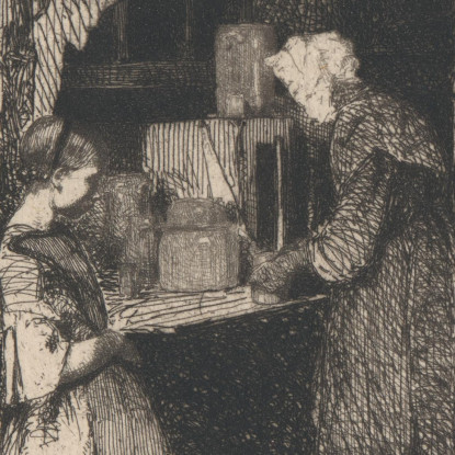 La Venditrice Di Senape (La Marchande De Moutarde) James Abbott McNeill Whistler jam127 quadro stampato su tela