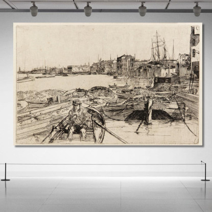 La Piscina 2 James Abbott McNeill Whistler jam131 quadro stampato su tela