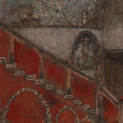 La Scala Nota In Rosso James Abbott McNeill Whistler jam137 quadro stampato su tela