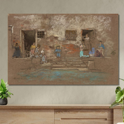 I Gradini James Abbott McNeill Whistler jam138 quadro stampato su tela