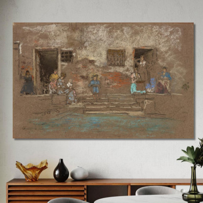 I Gradini James Abbott McNeill Whistler jam138 quadro stampato su tela