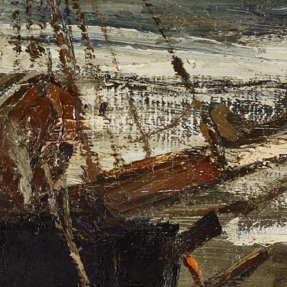 Il Tamigi Ghiacciato James Abbott McNeill Whistler jam139 quadro stampato su tela