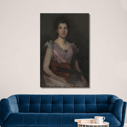 Il Violinista James Abbott McNeill Whistler jam140 quadro stampato su tela