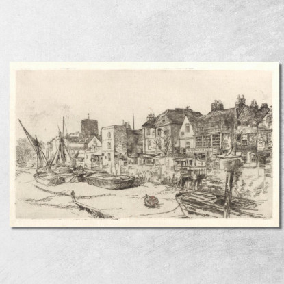 L'Adamo Ed Eva Vecchia Chelsea James Abbott McNeill Whistler jam142 quadro stampato su tela