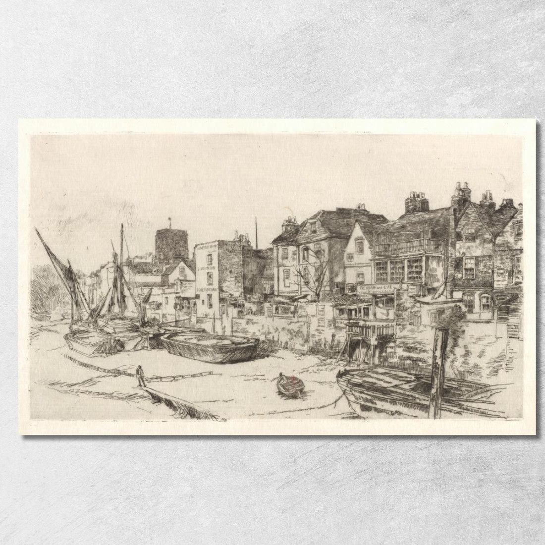 L'Adamo Ed Eva Vecchia Chelsea James Abbott McNeill Whistler jam142 quadro stampato su tela
