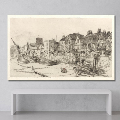 L'Adamo Ed Eva Vecchia Chelsea James Abbott McNeill Whistler jam142 quadro stampato su tela