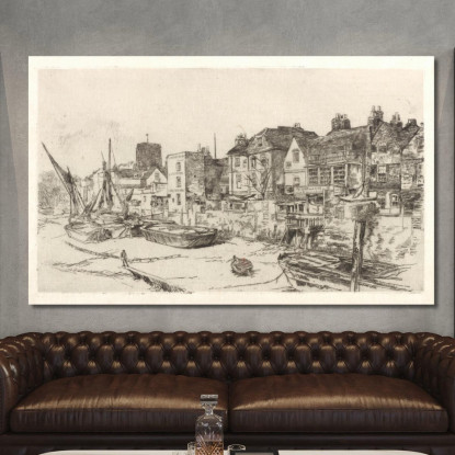 L'Adamo Ed Eva Vecchia Chelsea James Abbott McNeill Whistler jam142 quadro stampato su tela