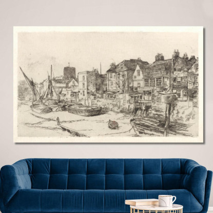L'Adamo Ed Eva Vecchia Chelsea James Abbott McNeill Whistler jam142 quadro stampato su tela