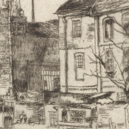 L'Adamo Ed Eva Vecchia Chelsea James Abbott McNeill Whistler jam142 quadro stampato su tela