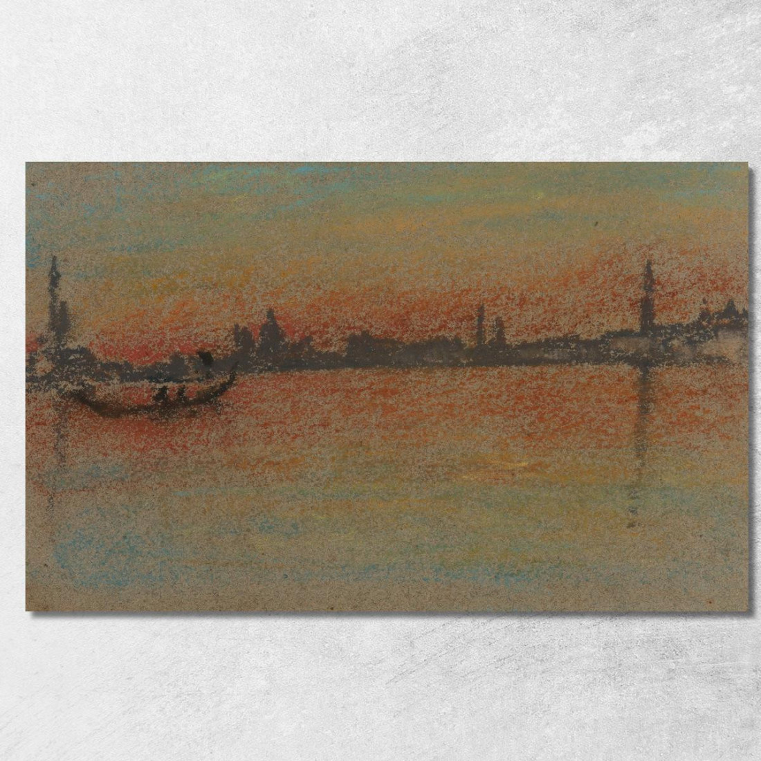 Tramonto Sul Porto Di Venezia James Abbott McNeill Whistler jam150 quadro stampato su tela