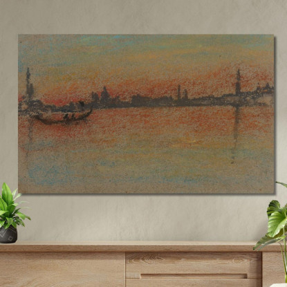 Tramonto Sul Porto Di Venezia James Abbott McNeill Whistler jam150 quadro stampato su tela