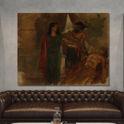 Scena Biblica James Ensor jen8 quadro stampato su tela