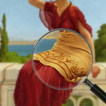 Il Segnale John William Godward jwg81 quadro stampato su tela