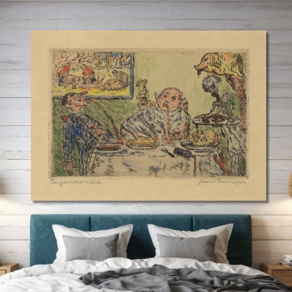 La Gola James Ensor jen23 quadro stampato su tela
