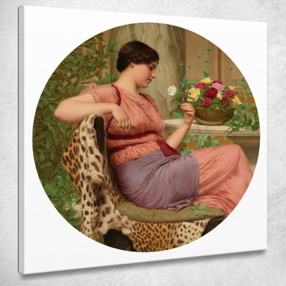 Il Tempo Delle Rose John William Godward jwg85 quadro stampato su tela