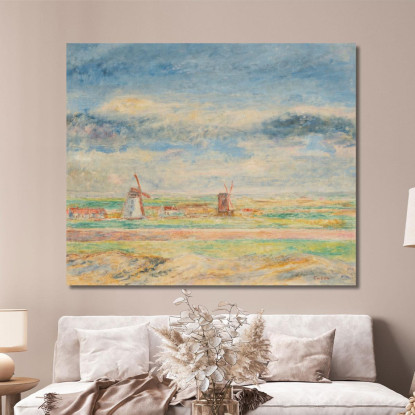 I Due Mulini James Ensor jen66 quadro stampato su tela