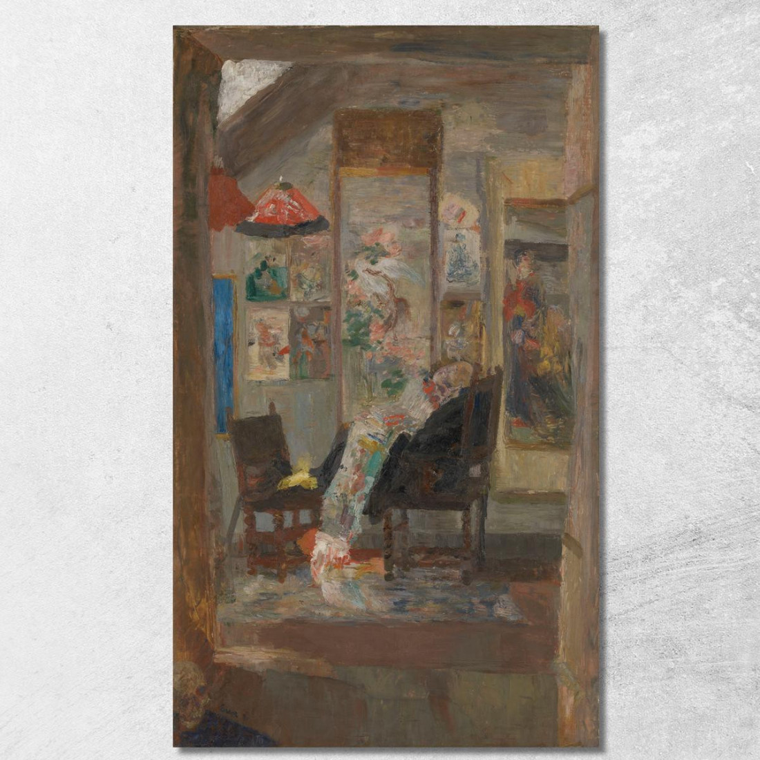 Scheletro Che Guarda Cineserie James Ensor jen82 quadro stampato su tela