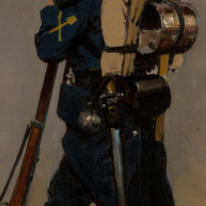 Un Ingegnere Del Genio Della Guerra Franco-Prussiana Jean-Baptiste Édouard Detaille jbd3 quadro stampato su tela