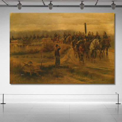 Il Mio Ex Reggimento Jean-Baptiste Édouard Detaille jbd22 quadro stampato su tela