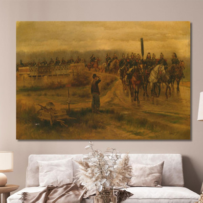 Il Mio Ex Reggimento Jean-Baptiste Édouard Detaille jbd22 quadro stampato su tela