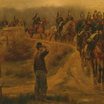 Il Mio Ex Reggimento Jean-Baptiste Édouard Detaille jbd22 quadro stampato su tela