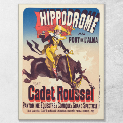 Il Cadetto Roussel Jules Chéret jch18 quadro stampato su tela