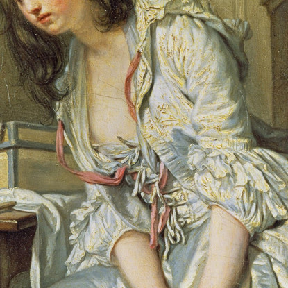 The Broken Mirror Jean-Baptiste Greuze jbg64 canvas print