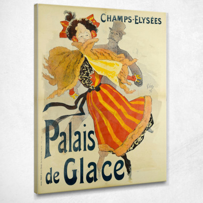 Palazzo Del Ghiaccio Degli Champs-Élysées Jules Chéret jch23 quadro stampato su tela