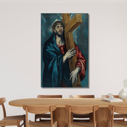 Cristo Che Porta La Croce 2 El Greco (Domenikos Theotokopoulos) egr12 quadro stampato su tela