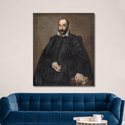 Ritratto Di Un Uomo El Greco (Domenikos Theotokopoulos) egr25 quadro stampato su tela