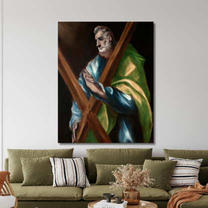 San Andrea El Greco (Domenikos Theotokopoulos) egr31 quadro stampato su tela