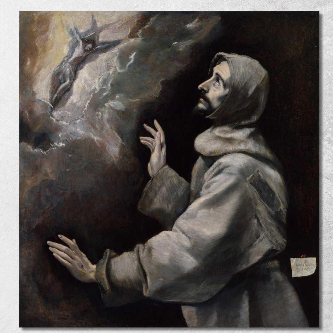 San Francesco Che Riceve Le Stimmate El Greco (Domenikos Theotokopoulos) egr34 quadro stampato su tela