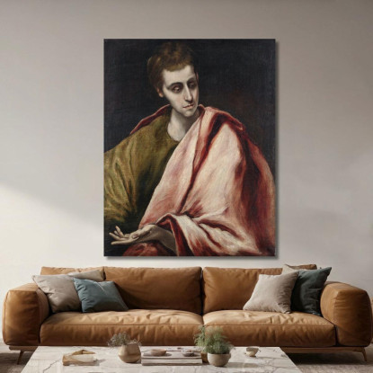 San Giovanni El Greco (Domenikos Theotokopoulos) egr47 quadro stampato su tela